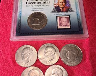 Collection of Eisenhower dollars