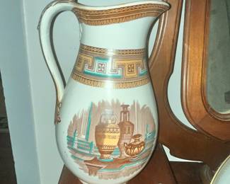 19TH CENTURY ETRUSCAN TRANSFER PITCHER