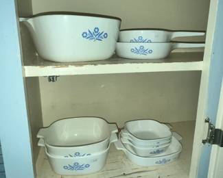 LLOTS OF VINTAGE CORNING WARE!