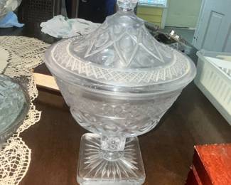 LARGE IMPERIAL GLASS "CAPE COD" CANDY DISH