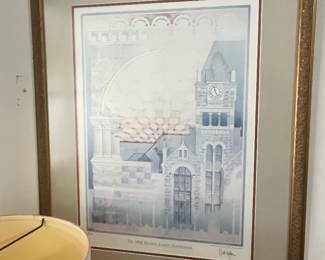 FRAMED "THE 1892 VICTORIA COUNTY COURTHOUSE" PRINT