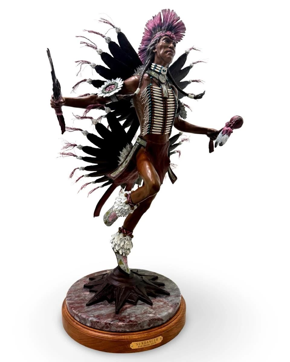 Large Elie Hazak Sundancer Bronze Sculpture