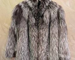 Women's Vintage Silver Fox Fur Coat 