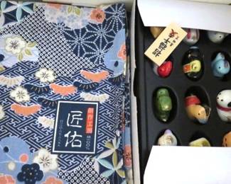 Zodiac Chinese Fortune Japanese Pottery Boxed Figurines