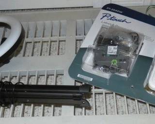Led Ring Light with Tripod Stand/Brother P-Touch Office Label Maker