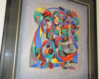 Anatole Krasnyansky "Song of Love" Signed Color Serigraph with Acrylic