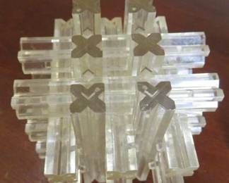 Vintage Lucite Interlocking Puzzle