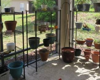 Potted Plants & Planters/Metal Racking Shelves