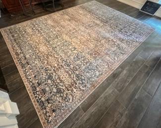 9x14 Jules Denim/Spice color rug