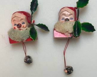 Vintage 1960’s Santa brooches