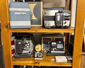 Projectors, splicer, cameras