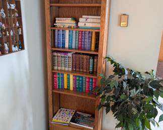 Bookshelf with Drawer - Dimensions L 24in x W 10in x H 77in