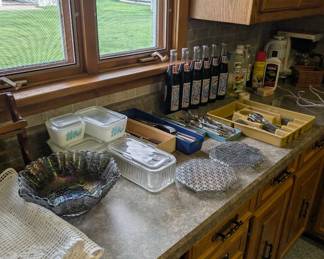 Vintage Pyrex, Carnival Glass, Pepsi 