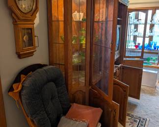 Entertainment Center With Side Cabinets - Dimensions L 99.5in x W 23.5in x H 77.5in