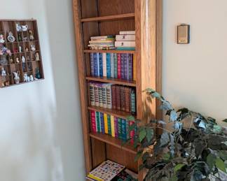 Bookshelf with Drawer - Dimensions L 24in x W 10in x H 77in