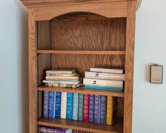 Bookshelf with Drawer - Dimensions L 24in x W 10in x H 77in