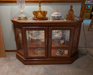 Curio Cabinet - Dimensions L 48in x W 14in x H 30in