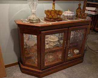 Curio Cabinet - Dimensions L 48in x W 14in x H 30in