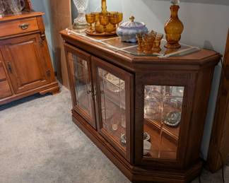 Curio Cabinet - Dimensions L 48in x W 14in x H 30in