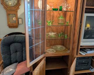 Entertainment Center With Side Cabinets - Dimensions L 99.5in x W 23.5in x H 77.5in