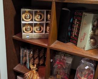 Assortment of Christmas decorations 