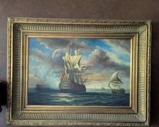 Large ship painting 