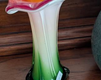 Vintage glassware jack in pulpit 