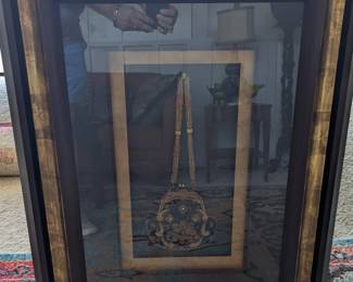 Framed Antique Purse