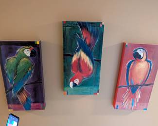 Parrot paintings