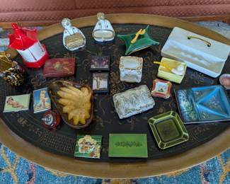Vintage Ashtrays and lighters