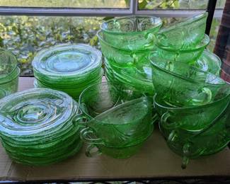 Hazel Atlas Uranium Glassware 