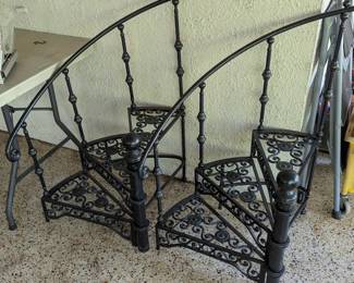 Wrought iron plant stands