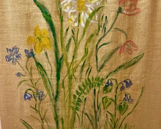 Original burlap - might have been Picasso's granddaughter...