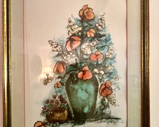 Framed floral design