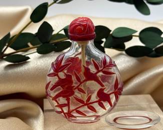 Qing Dynasty Peking Glass Snuff Bottle