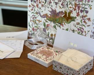 Dior, Hermes, Gucci packaging