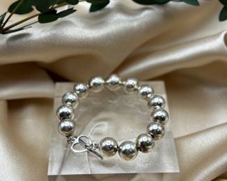 Beaded Sterling Bracelet