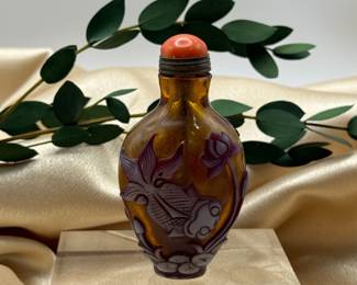 Qing Dynasty Peking Glass Snuff Bottle