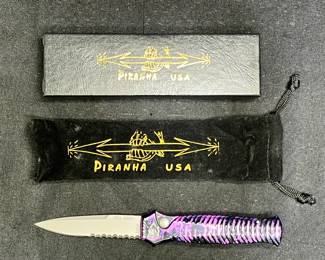 Plum Piranha Mini Guard Tactical Folding Combo