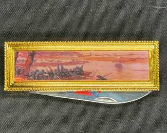 Commemorative Civil War Pocket Knife with Case