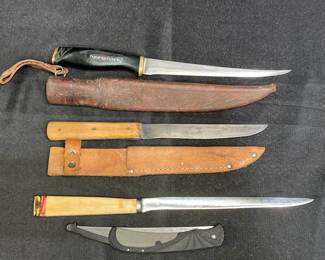 4 Vintage Filet Knives