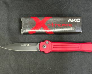 AKC X-treme ACE-GB Automatic Knife Red
