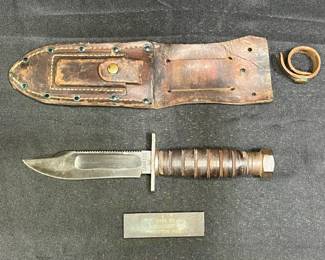 Vintage Camillus Pilot Survivor Fixed Blade Knife