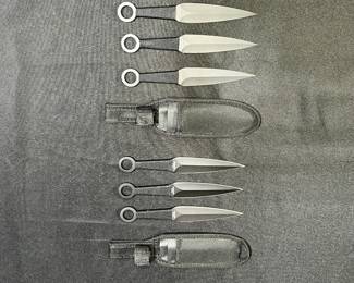 2 Perfect Point Throwing Knives Set with Sheath