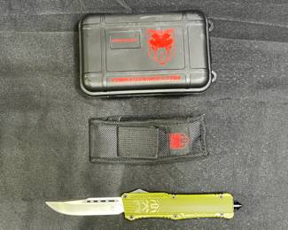 CobraTec Large CKT-1 Green OTF Auto Knife
