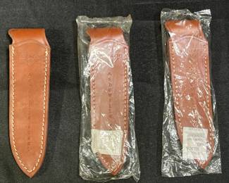 3 Paragon Asheville Steel Leather Belt Sheaths
