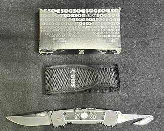 SOG BP-2 Bi-Polar Tini Dual Assist Open Knife