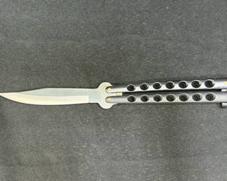 Matte Black Butterfly Knife