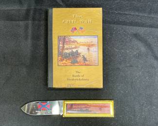 Commemorative Civil War Pocket Knife with Case