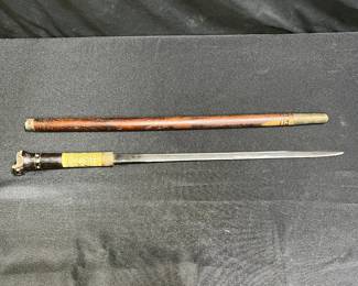 Victorian British Gentleman's Sword Cane Swagger Stick